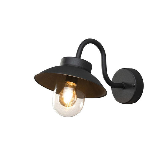 Vega vegglampe mini - Svart-Utebelysning vegg klassisk-Konstsmide-Svart-417-750-Lightup.no