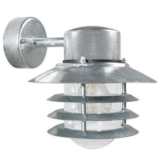 Vejers nedovervendt galvanisert stål-Utebelysning vegg klassisk-Nordlux-Galvanisert-74461031-Lightup.no