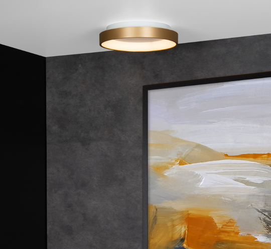 Vidal 28 cm taklampe 21W dimbar LED - Matt gull-Taklamper-Lucide-Gull-LC46103/20/02-Lightup.no