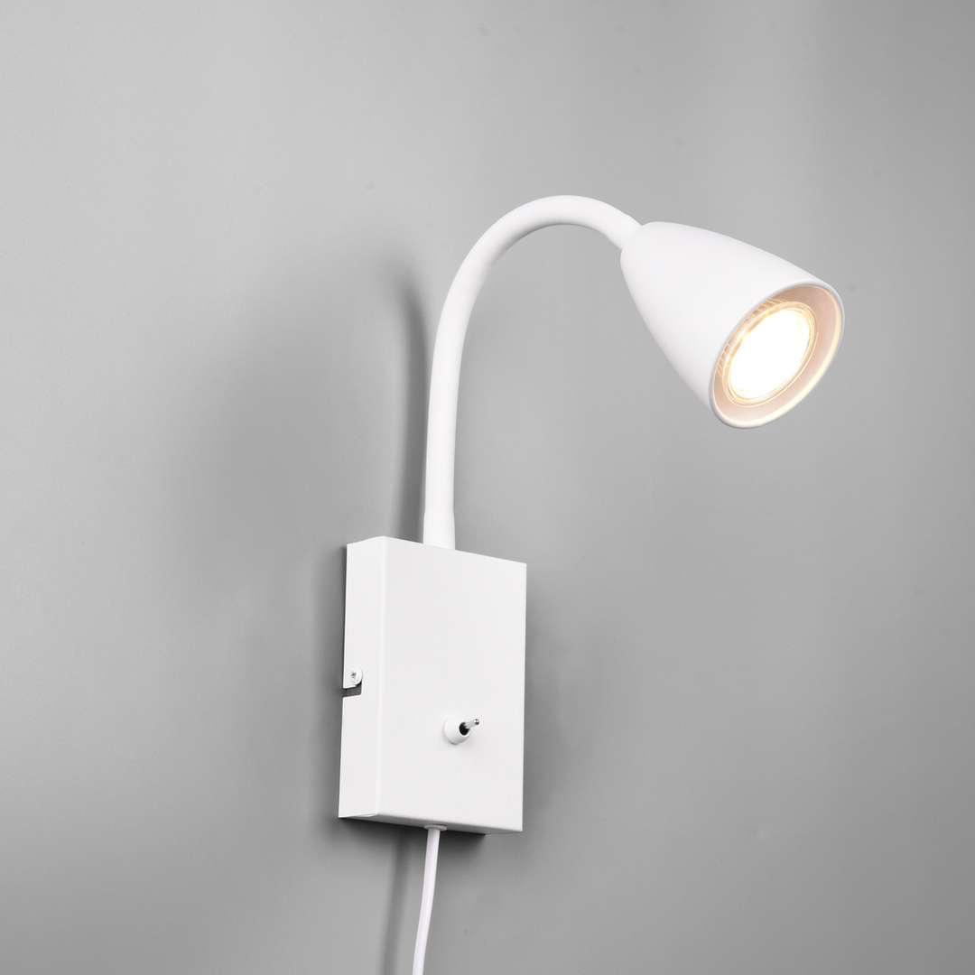 Wanda vegglampe - Hvit-Vegglamper-Trio Lighting-Hvit-Trl__202670131-Lightup.no
