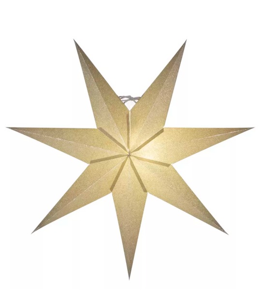 Watt & Veke Julestjerne Tilly 60 Gold-Julebelysning adventstjerne-Watt & Veke-Messing-Wae__PO876011-Lightup.no