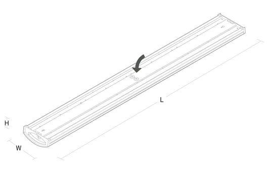 Wave 1200 takarmatur 42W 4000K IP44 IK06 - Hvit-Taklamper-Sg Armaturen As-Hvit-3301634-Lightup.no