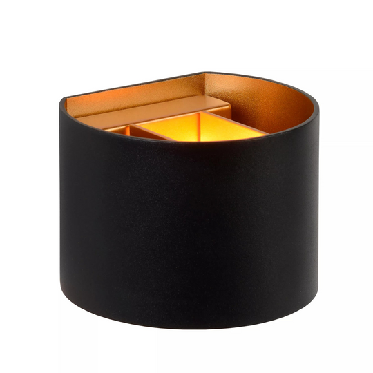 Xio round vegglampe opp/ned-Vegglamper-Lucide-Svart-LC09218/04/30-Lightup.no