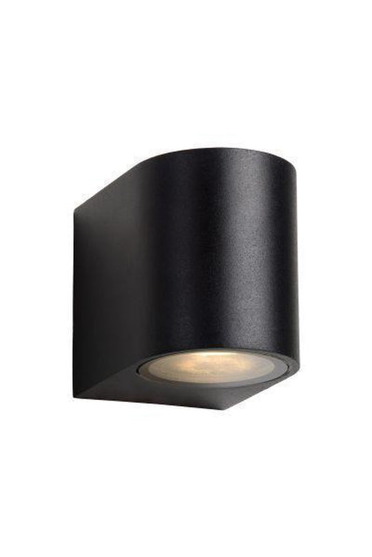 Zora round vegglampe ned rund utendørs IP44-Utebelysning vegg opp og ned-Lucide-Svart-LC22861/05/30-Lightup.no