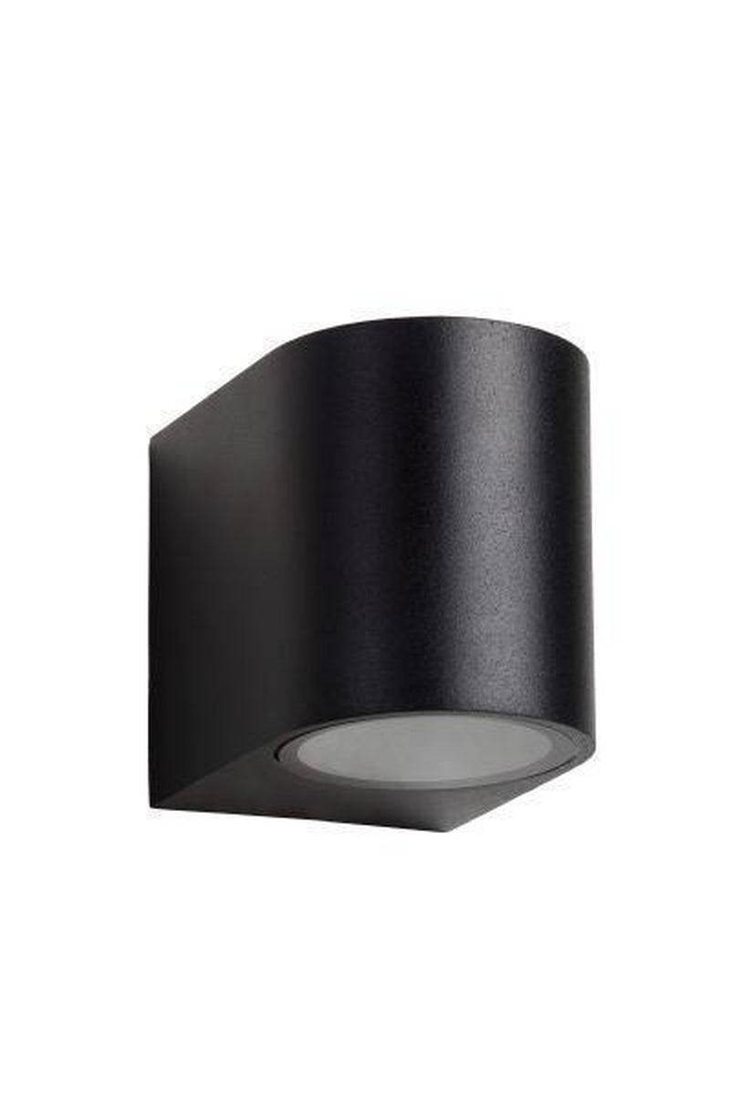 Zora round vegglampe ned rund utendørs IP44-Utebelysning vegg opp og ned-Lucide-Svart-LC22861/05/30-Lightup.no