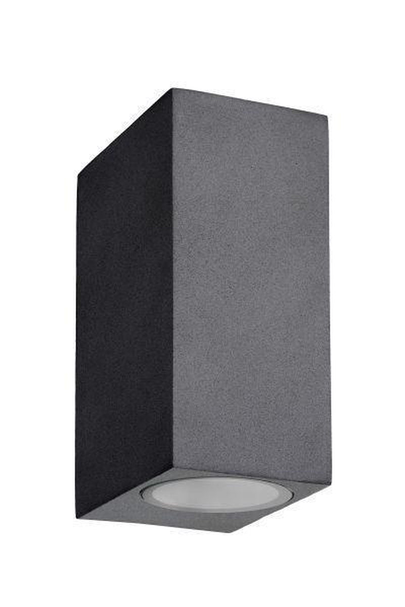 Zora square vegglampe opp/ned utendørs IP44-Utebelysning vegg opp og ned-Lucide-Svart-lc22860/10/30-Lightup.no