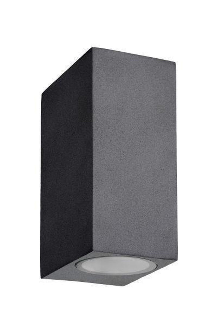 Zora square vegglampe opp/ned utendørs IP44-Utebelysning vegg opp og ned-Lucide-Svart-lc22860/10/30-Lightup.no