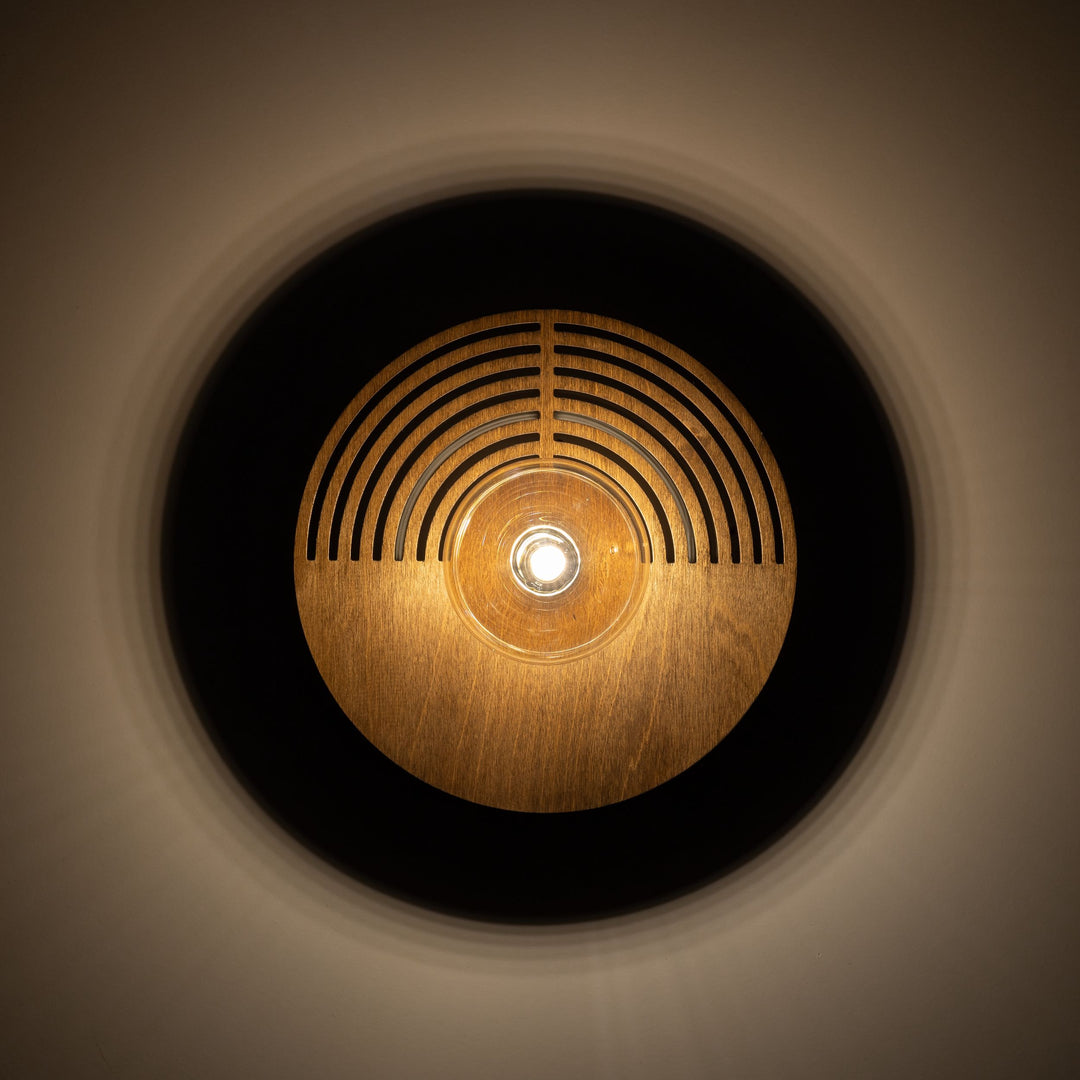 Lunar wood 25 cm vegglampe