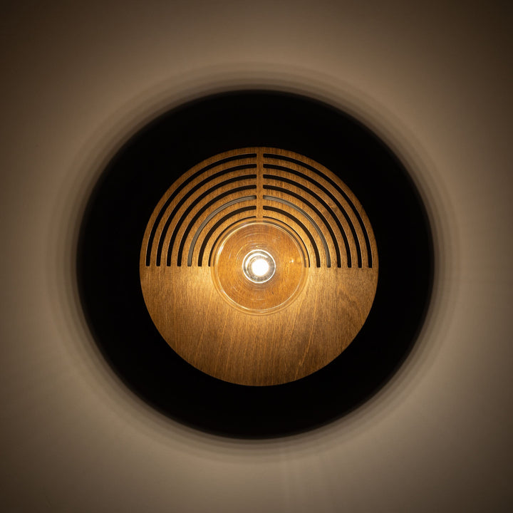 Lunar wood 25 cm vegglampe