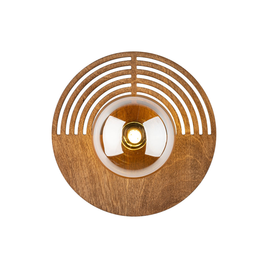 Lunar wood 25 cm vegglampe