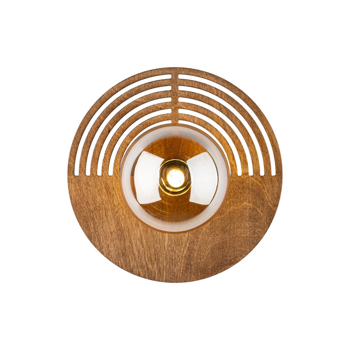Lunar wood 25 cm vegglampe