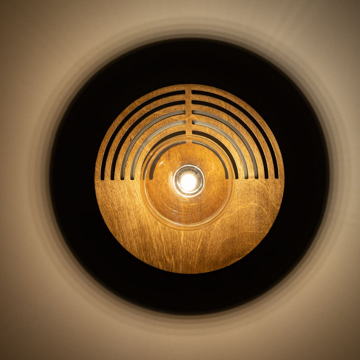 Lunar wood 30 cm vegglampe