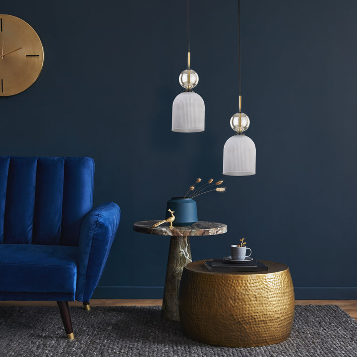 Sophia takpendel 1-lys-Takpendler-TK Lighting-Amber / Hvit-TK-11020-Lightup.no