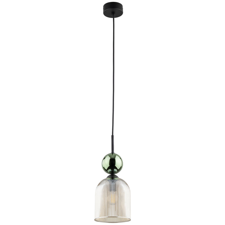 Sophia Green Cognac takpendel 1-lys-Takpendler-TK Lighting-Amber / grønn-TK-11146-Lightup.no