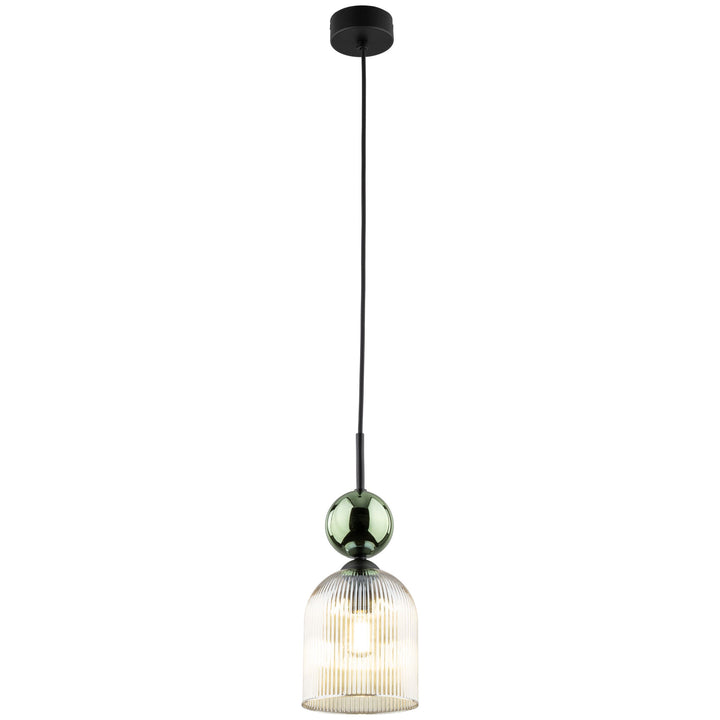 Sophia Green Cognac takpendel 1-lys-Takpendler-TK Lighting-Amber / grønn-TK-11146-Lightup.no