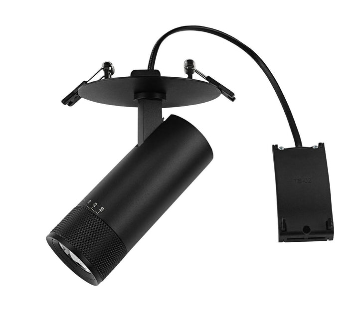 Ezra Zoom Recessed takspot 8W 2700 Kelvin 20-60 grader lysspredning - Dimbar