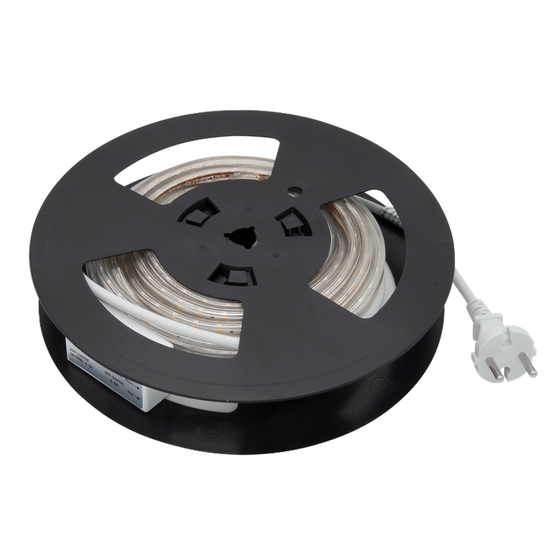 230V LED-Strip 9,2W 3000K IP65 Dimbar m/støpsel - 10 meter-Lightstrip-Norlux-Hvit-Lightup.no
