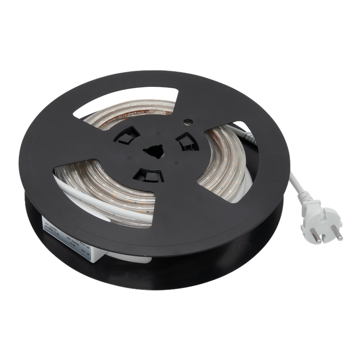 230V LED-Strip 9,2W 3000K IP65 Dimbar m/støpsel - 10 meter-Lightstrip-Norlux-Hvit-Lightup.no
