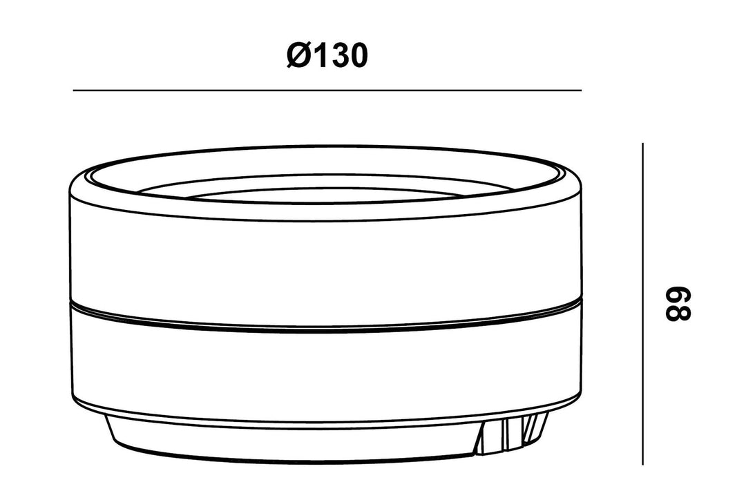 Nova Brio tak/vegglampe 9W 2700/3000/4000 Kelvin IP65 - Dimbar