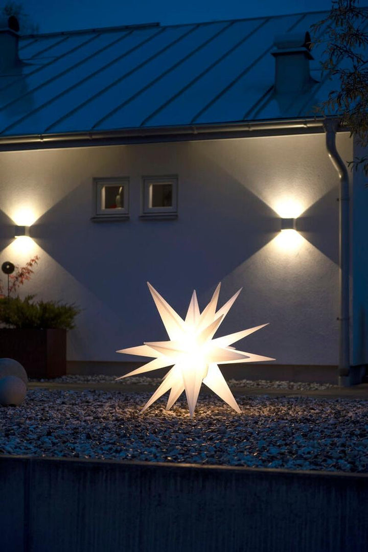 3D-stjerne med LED og dimmer utendørs – 100 cm – Hvit-Julebelysning dekor og pynt ute-Konstsmide-Hvit-5974-200-Lightup.no