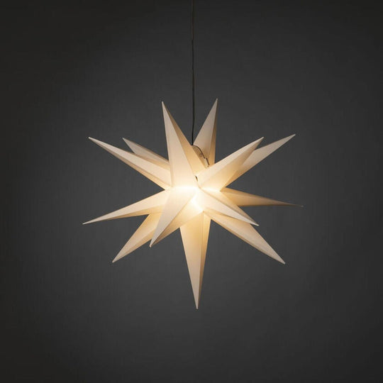 3D-stjerne utendørs – 60 cm – Hvit-Julebelysning dekor og pynt ute-Konstsmide-Hvit-5970-200-Lightup.no