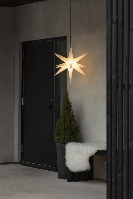 3D-stjerne utendørs – 60 cm – Hvit-Julebelysning dekor og pynt ute-Konstsmide-Hvit-5970-200-Lightup.no