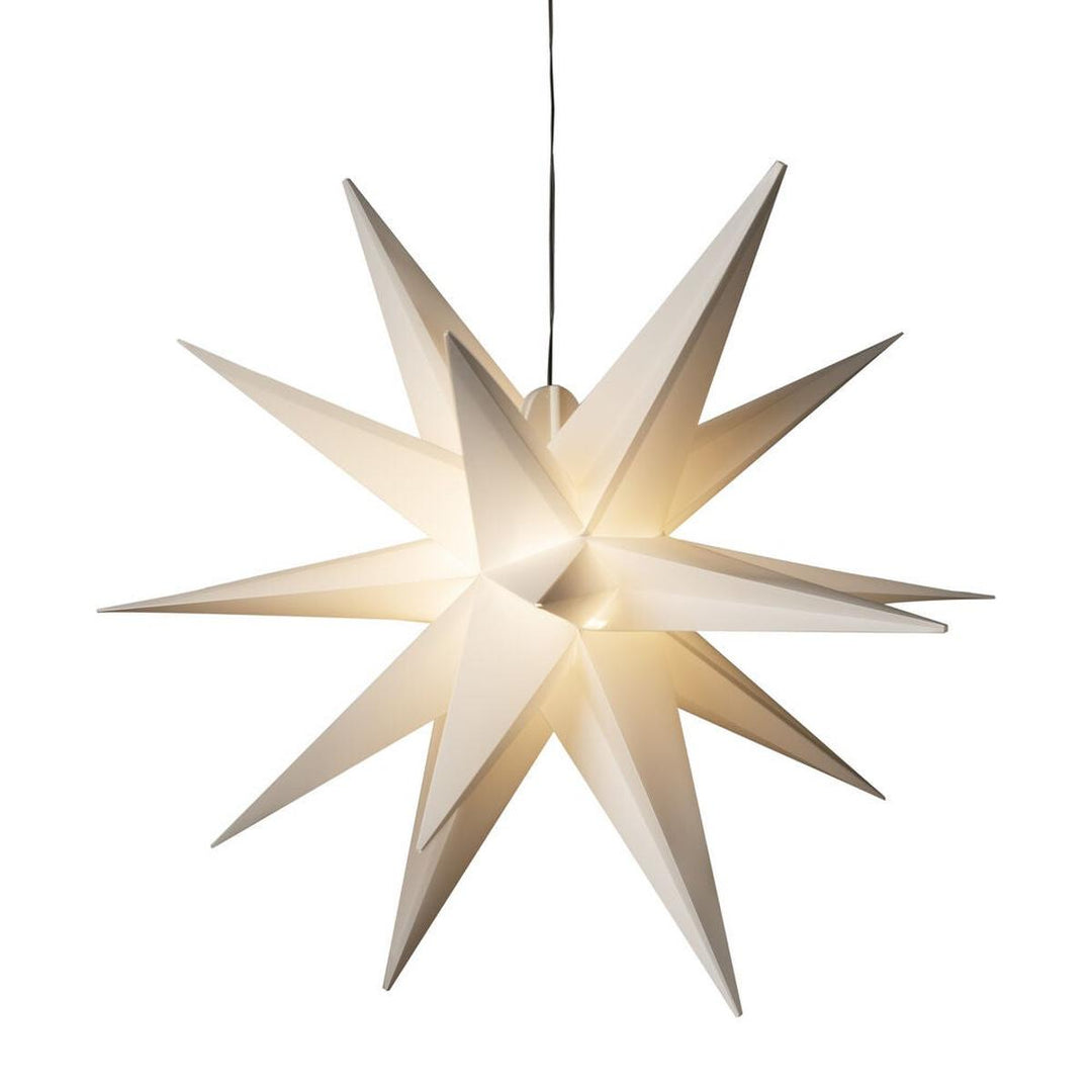 3D-stjerne utendørs – 80 cm – Hvit-Julebelysning dekor og pynt ute-Konstsmide-Hvit-5971-200-Lightup.no
