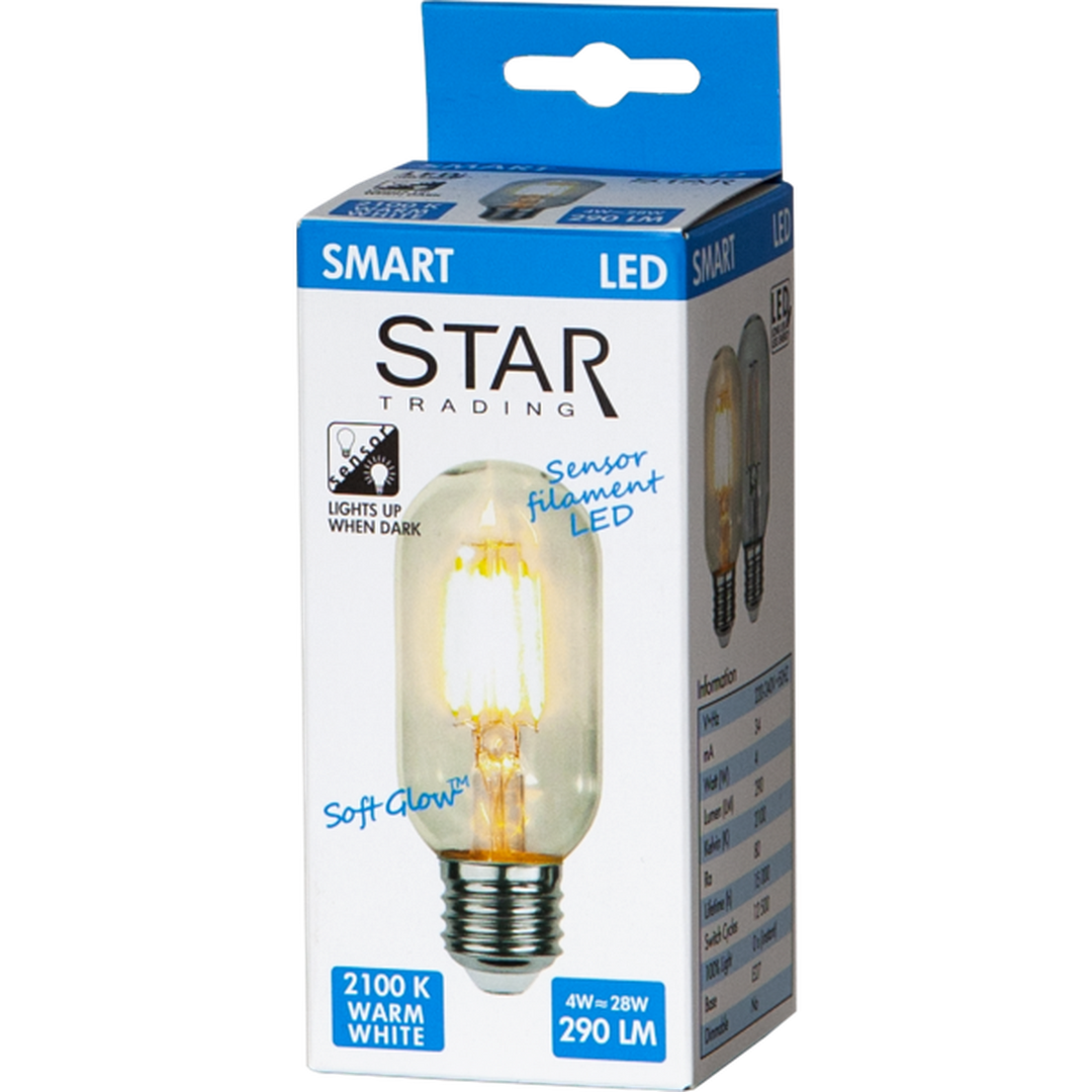 4W E27 LED med sensor 2100K 45mm-LED-pære E27 sokkel-Star Trading-Klar-352-64-7-Lightup.no