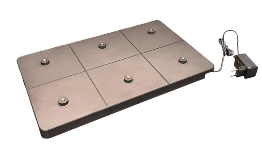 6-port ladeplate for Aura, Volar og Ding bordlamper-Bordlamper-NorDesign-Svart-411710062-Lightup.no