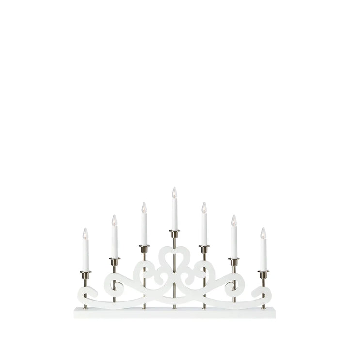Nightfall adventsstake 7-lys-Julebelysning adventsstake-Marksløjd-Hvit-Mrk-705965-Lightup.no