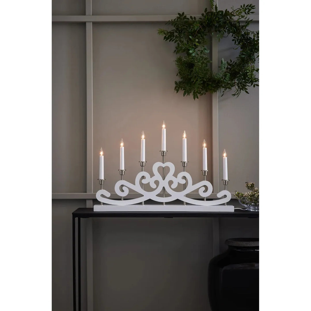 Nightfall adventsstake 7-lys-Julebelysning adventsstake-Marksløjd-Svart-Mrk-705966-Lightup.no