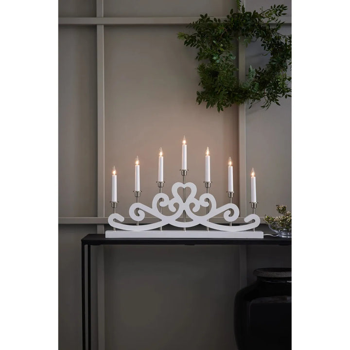 Nightfall adventsstake 7-lys-Julebelysning adventsstake-Marksløjd-Svart-Mrk-705966-Lightup.no