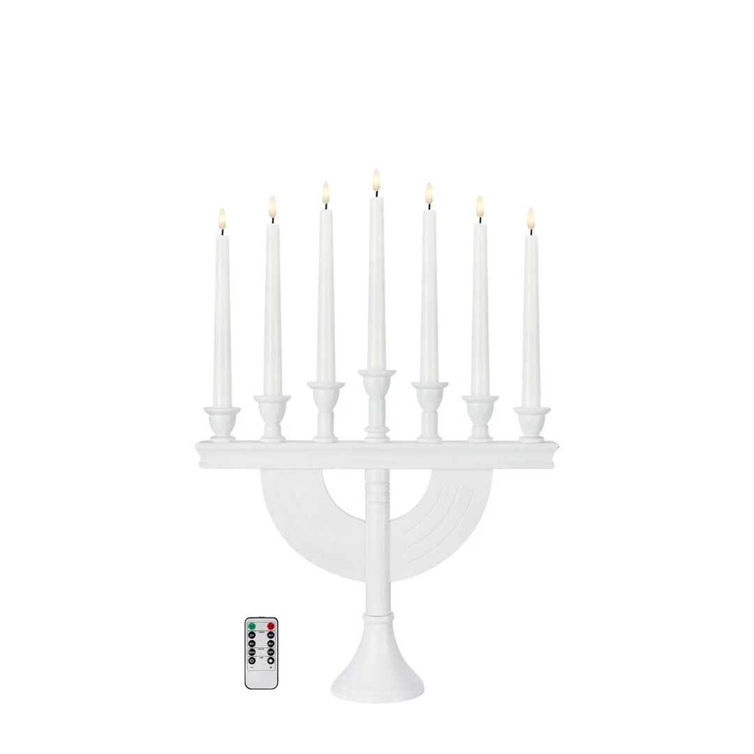 Torpa adventsstake 7-lys m/fjernkontroll - Batteridrevet