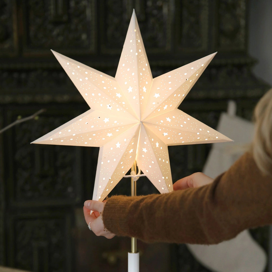 Noella bordstjerne 35 cm - Oppladbar