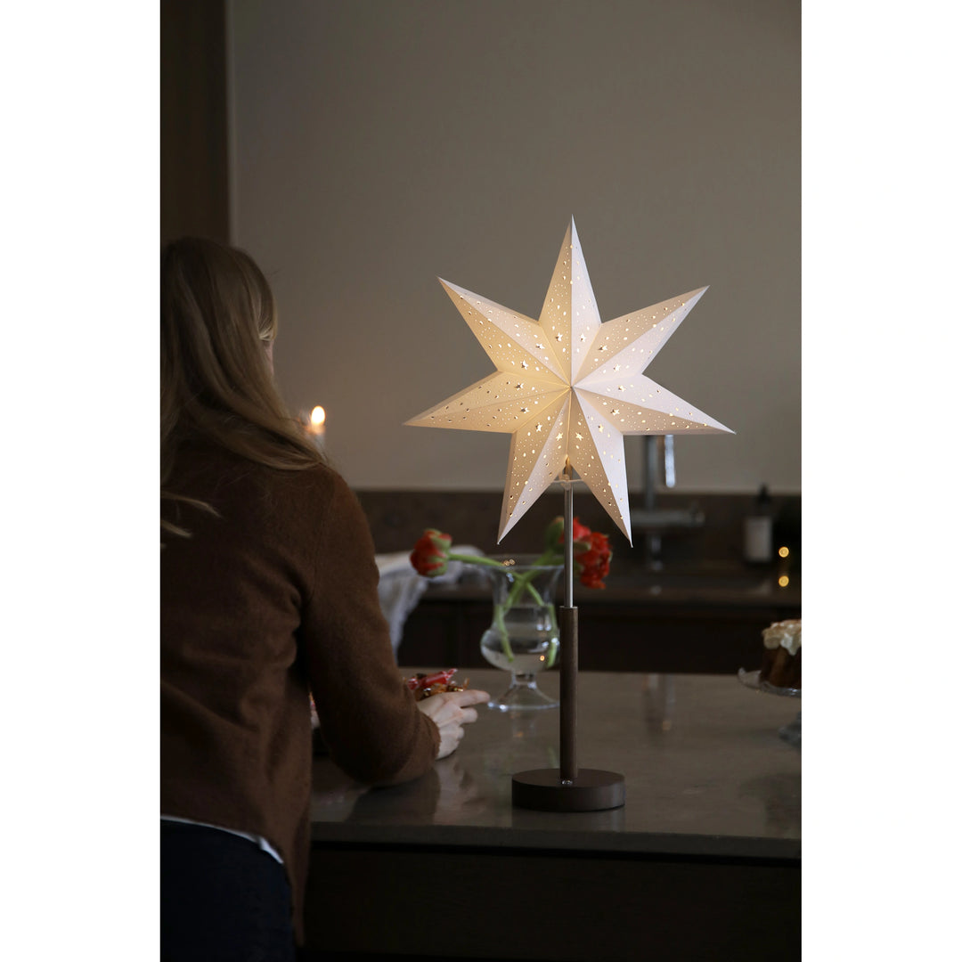 Noella bordstjerne 35 cm - Oppladbar