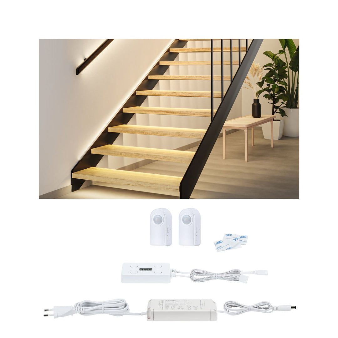 MaxLED trappe LED-stripe installasjonssett maks. 25 W