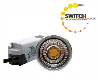 7W Infinity Switch 420lm 2800-2000K 60° RA90-Elektro tilbehør lamper-Lumens-3600001-Lightup.no