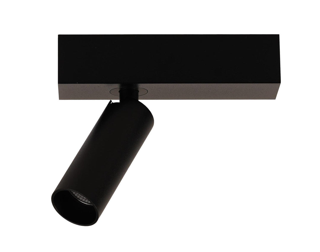 A block slim enkel spot med base 2700K 9,1 Watt - Dimbar-Taklamper-Antidark-Svart-2-620-01-2+2-611-02-2-Lightup.no