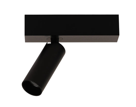 A block slim enkel spot med base 2700K 9,1 Watt - Dimbar-Taklamper-Antidark-Svart-2-620-01-2+2-611-02-2-Lightup.no