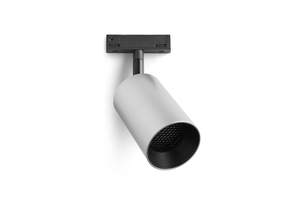 Designline Tube pro enkel spot GU10 - Matt aluminium-Spotskinner 230V-Antidark-Matt aluminium-2-312-01-8-Lightup.no