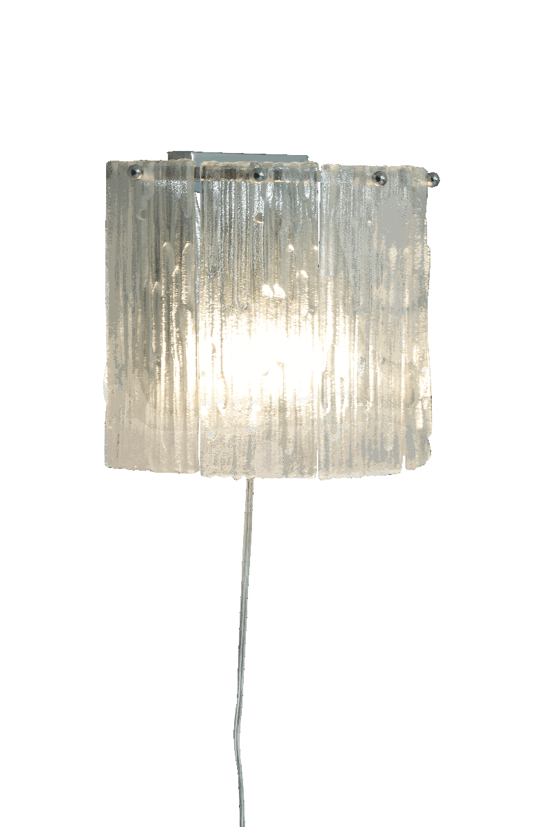 Abelone vegglampe-Vegglamper-Aneta Lighting-Sølv/Klart-20002-20-40-Lightup.no