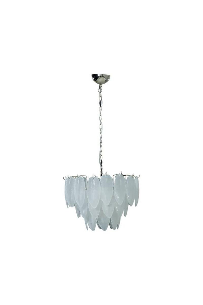 Adriana takpendel 43 cm-Takpendler-Aneta Lighting-Sølv / Frostet-25001-26-Lightup.no