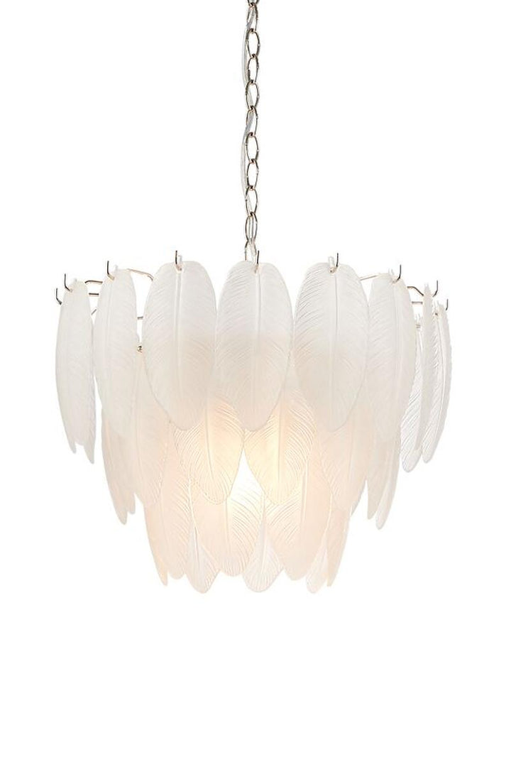 Adriana takpendel 43 cm-Takpendler-Aneta Lighting-Sølv / Frostet-25001-26-Lightup.no