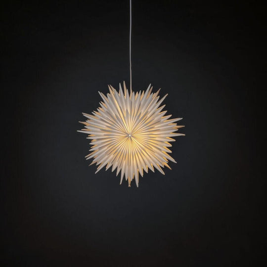 Adventsstjerne i papir – 46 cm-Julebelysning adventstjerne-Konstsmide-Hvit-5932-200-Lightup.no
