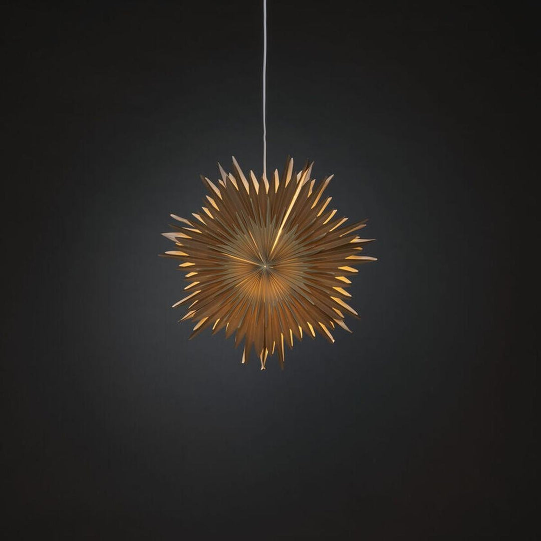 Adventsstjerne i papir – 46 cm-Julebelysning adventstjerne-Konstsmide-Greige/Brun-5932-360-Lightup.no
