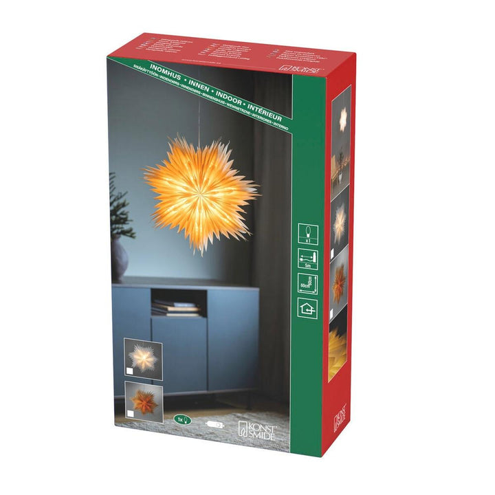 Adventsstjerne i papir – 60 cm-Julebelysning adventstjerne-Konstsmide-Hvit-5936-200-Lightup.no