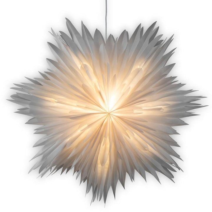 Adventsstjerne i papir – 60 cm-Julebelysning adventstjerne-Konstsmide-Hvit-5936-200-Lightup.no