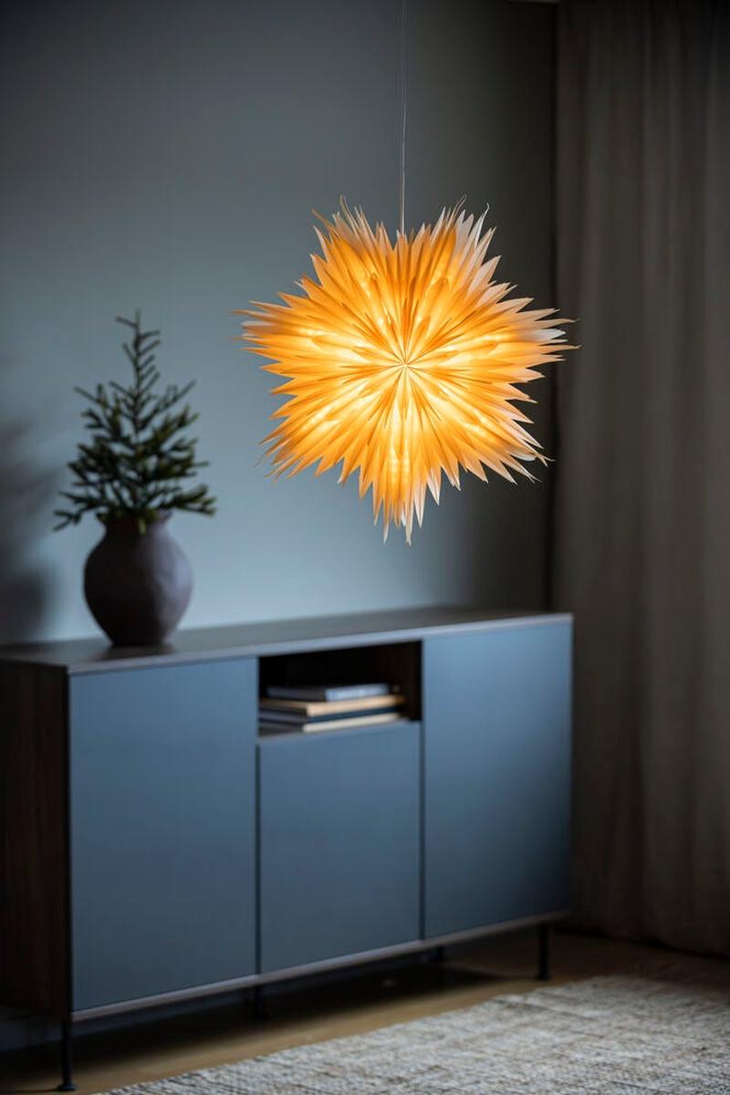 Adventsstjerne i papir – 60 cm-Julebelysning adventstjerne-Konstsmide-Hvit-5936-200-Lightup.no