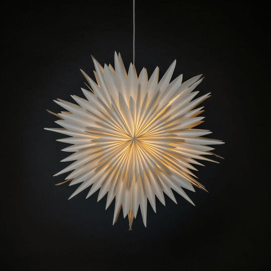 Adventsstjerne i papir – 80 cm-Julebelysning adventstjerne-Konstsmide-Hvit-5933-200-Lightup.no