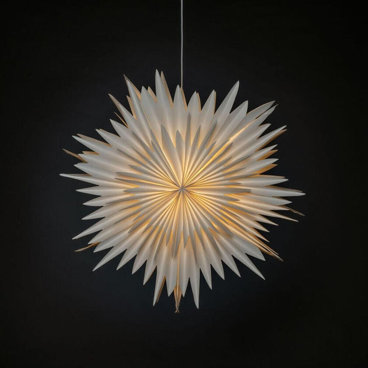 Adventsstjerne i papir – 80 cm-Julebelysning adventstjerne-Konstsmide-Hvit-5933-200-Lightup.no